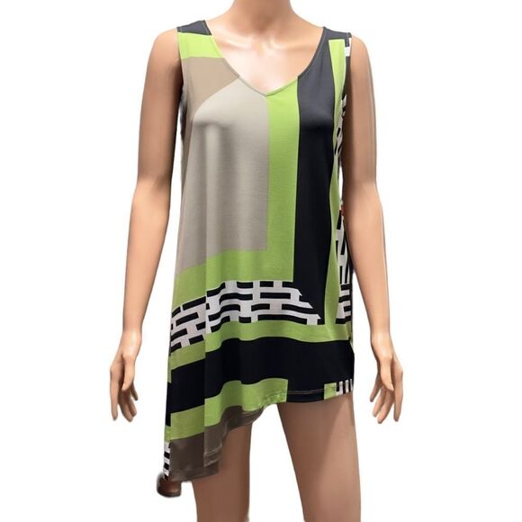 RENUAR Asymmetrical Sleeveless Top SMALL - Picture 1 of 12